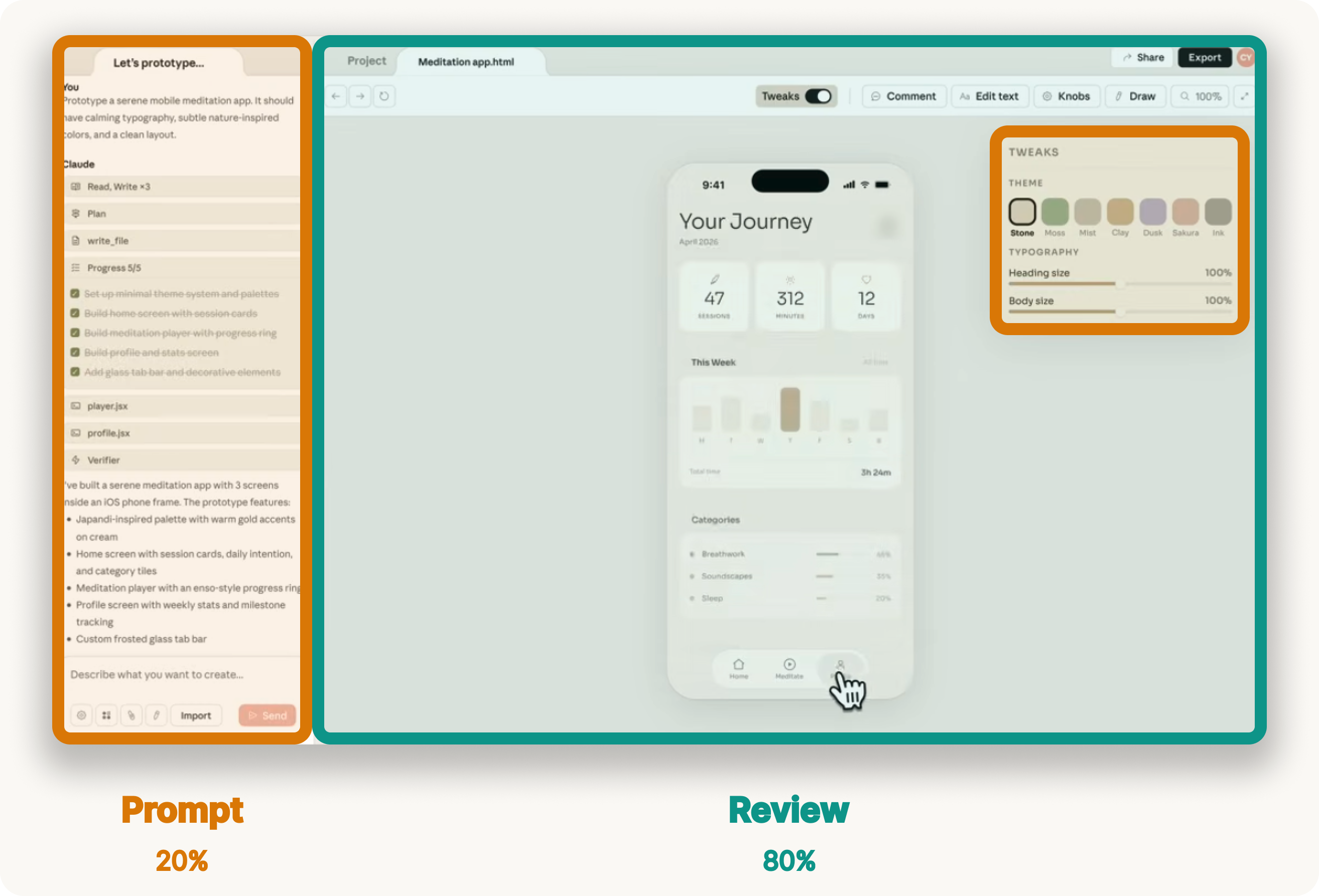 Claude Design review surface